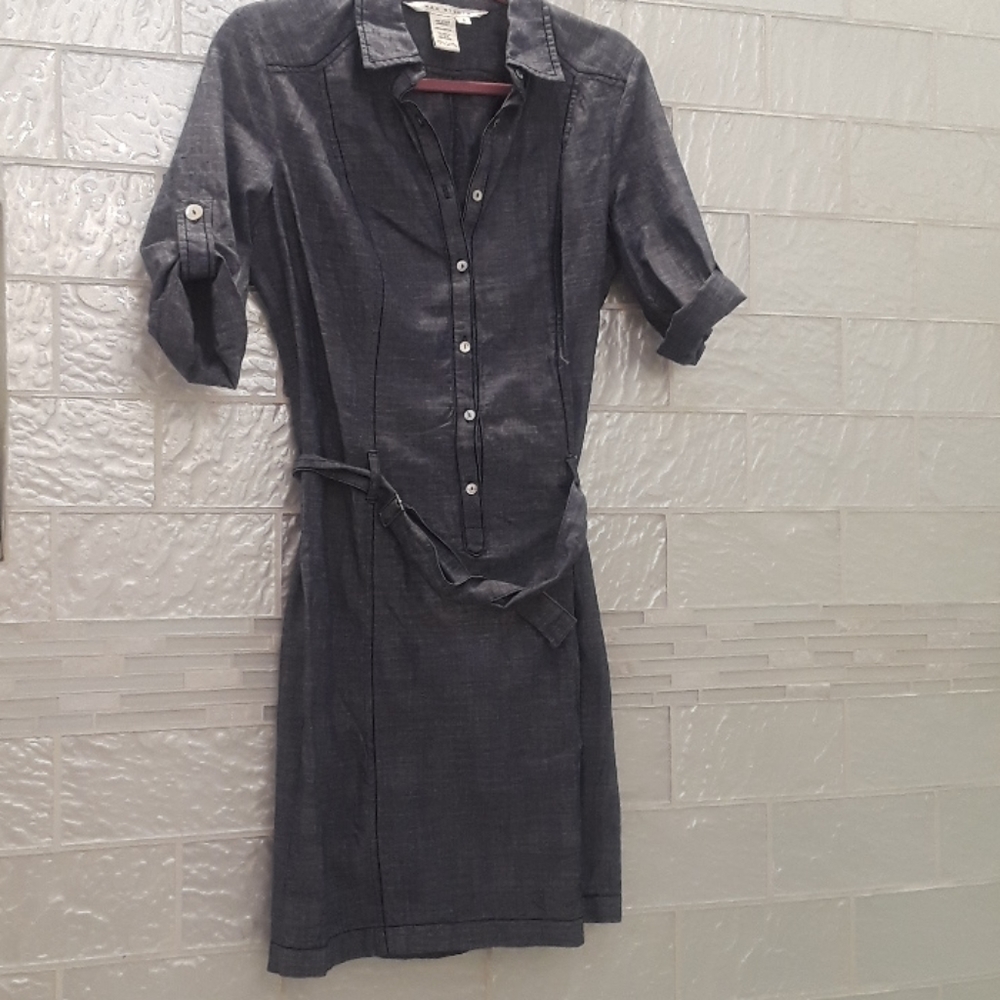 NWOT Max Studio Denim Dress with Detailing